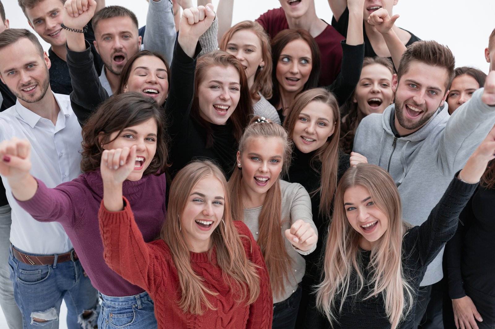 Diverse business team working together in office